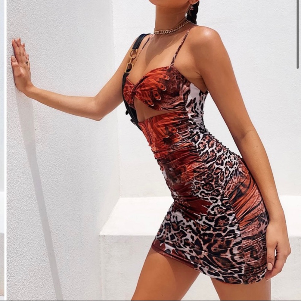Tiger mist mini dress animal print